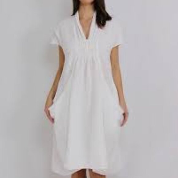 Manuelle Guibal Linen Dress - Size 1/Small - Picture 1 of 3